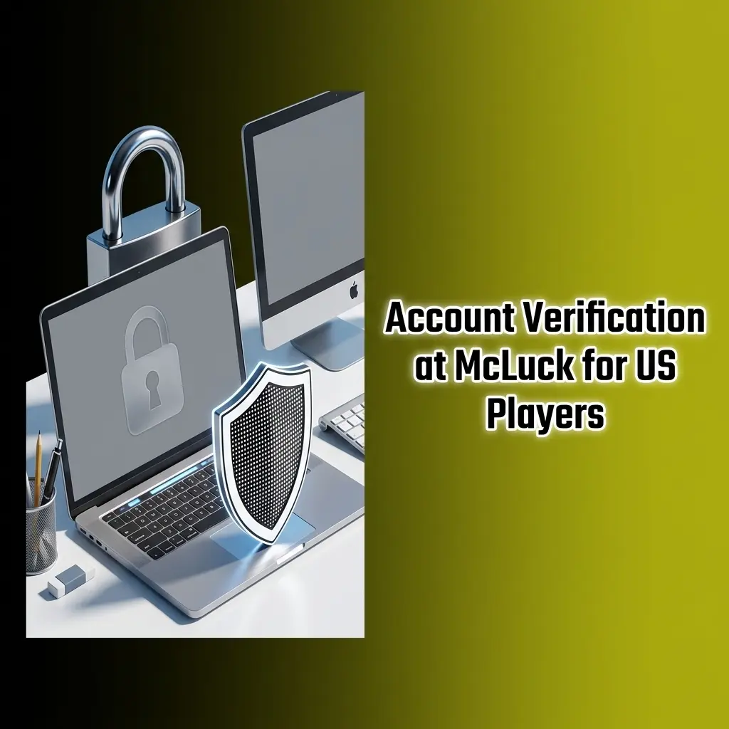 McLuck account verification steps for US players showing ID upload, proof of address, and selfie verification process