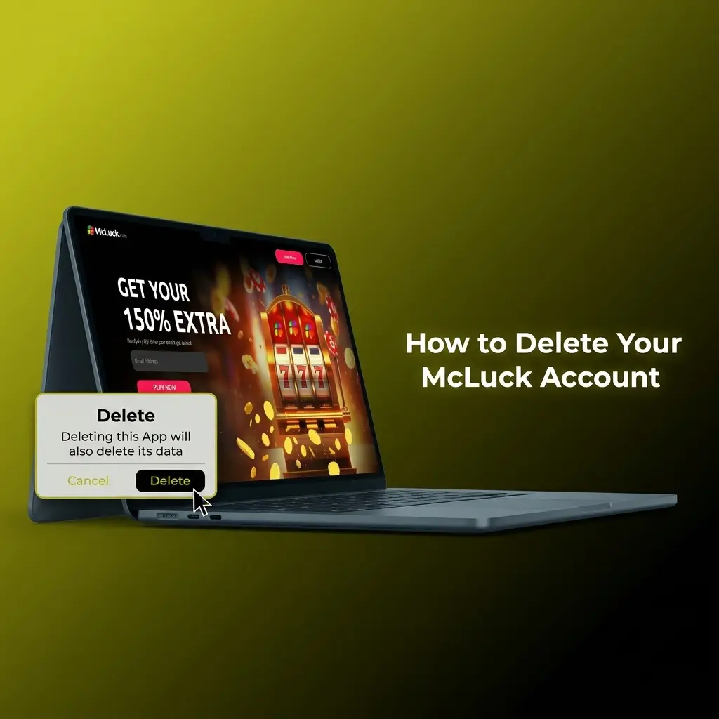 Step-by-step guide on how to delete a McLuck account permanently, including settings navigation and support contact options