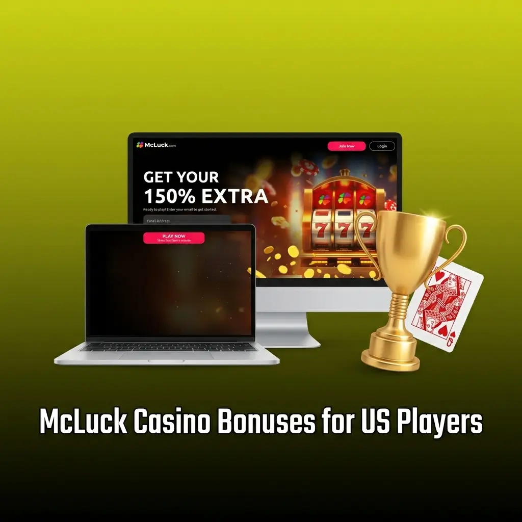 McLuck Casino bonuses for US players featuring GC and SC rewards for slots, table games, and live dealer titles