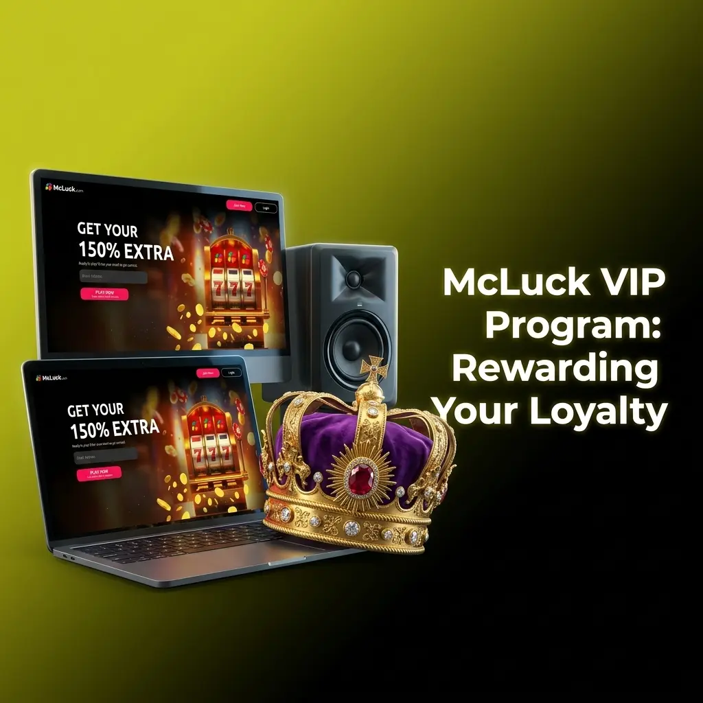McLuck VIP loyalty program tiers showing player rewards, coin bonuses, priority support, and exclusive promotions for dedicated players